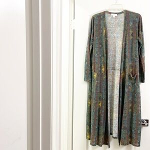 LuLaRoe geometric print cardigan
